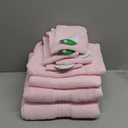 GLAMBURG Ultra Soft 8-Piece Towel Set - 100% Pure Ringspun Cotton, Contains 2 Oversized Bath Towels 27x54, 2 Hand Towels 16x28, 4 Wash Cloths 13x13 - Ideal for Everyday use, Hotel & Spa - Pink