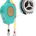 23ft Self Retracting Lifeline 330lbs Fall Arrester Fall Protection with Alloy Steel Hook & Steel Wire Rope