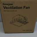 GROWNEER 3 in 1 Bathroom Exhaust Fan with Heater, 110 CFM 1.5 Sones Exhaust Fan with Light, 35W Bathroom Fan with LED Light 2700K/3500K/5000K, White (3-Color Adjustable)