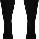 NuVein Compression Socks, 20-30 mmHg Support for Men, Padded Cushion Foot, Knee High, Closed Toe, Black, X-Large
