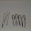 8 Pcs Lobster Crackers and Picks Set, Crab Leg Cracker Tools, Stainless Steel Seafood Crackers & Forks Nut Cracker Set for Eating Stake Support