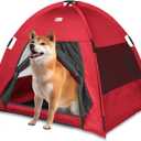 Cat Tent Outdoor/Indoor, Cat and Dog Waterproof Tent House, Outdoor Dog Bed Washable, Indoor/Outdoor Cave Nest Bed Small Dog Tent for Cat, Bunny and Small Animal (Red, L)