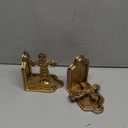 Jemeni Cast Iron Cross Bookends, Set of 2 Catholic Book Ends, Antique Gold Finish