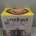 Crock-Pot 7-Quart Manual Slow Cooker, Family Size Serves 8+ People & Fits 6-lb Roast, Removable Stoneware with Warming Setting, Dishwasher Safe for Easy Cleanup, Charcoal