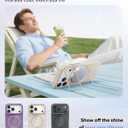 Vihibii for iPhone 17 Pro Case Slim, [Compatible with Magsafe], Invisible Camera Stand, Anti-Fading Glow Stylish Case, Military-Grade Protection & Scratch-Resistant Back Phone Cover, 6.3" 2025, White