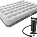 Air Mattress Full with Hand Pump, 8.6'' Ultra-Light Inflatable Bed, 220lb Support Waterproof Sleeping Pad for Tent Camping, Hiking & Home