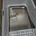 Stainless Steel Litter Box with Pull-Out Pan, 23.6" L x 15.7" Drawer Type Semi-Enclosed Cat Litter Box with Litter Scoop for Big Cat Easy Cleaning