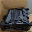 46" L Collapsible Foldable Extended Wagon, 500LB Weight Capacity with 280L Heavy Duty Folding Cart,Utility Wagon with All-Terrain Beach Wheel & Drink Holders,Black