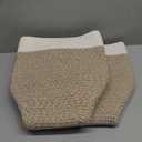 2 Pack Storage Baskets for Organizing, Woven Baskets for Shelves - Perfect for Toys, Books, Towels, and Clothes, Durable Gift Basket Bins Toy Storage, 15.7''Lx11.8''Wx7.8''H, Brown & White