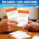 QUOKKA Kids Premium Rapid Fire Questions - Break The Ice Game for Kids & Families - Icebreaker Cards with 500+ Questions - Family Game Night - Ages 6+