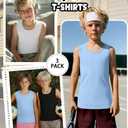 Oakgarden 3 Pack Boys Tank Tops, 3-Color, 5-6 Years