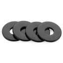 M8 Flat Washers 23.5mm Outer Diameter Metal Washers for Screws and Bolts, 304 Stainless Steel Black Finish, 50 PCS