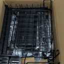 YKLSLH 4 Baskets Over The Sink Dish Drying Rack, Extendable Large Capacity Sink Rack, Metal Drying Rack Saving Space, for Most Sinks (26.57"-35") (Black)