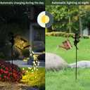 Fairy Garden Decor with Solar Watering Can, Solar Garden Lights Waterproof Hanging Lantern,LED Light String Retro Metal Water Pot Light, for Garden Patio Yard Pathway Lantern Plant Decoration