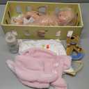 BABESIDE Silicone Baby Doll - 16 Inch (Weight 4.9 Lb) Reborn Baby Dolls Silicone Full Body Platinum Silicone Weighted Realistic Sleeping Newborn Lifelike Preemie Doll Gift Collectors & Kids Age 3+