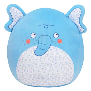 20 Inch Elephant Pillow with Floral Belly Pillow