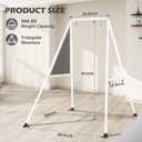 Baby Swing Stand, Foldable Baby Swing Frame, Heavy Duty Metal A-Frame Swing Sets for Most Toddlers Swings/Baby Jumper(NO SEAT) (White)