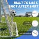Soccer Goal for Backyard, 8x6,12x6,16x7 FT Rust-Proof Reinforced Metal