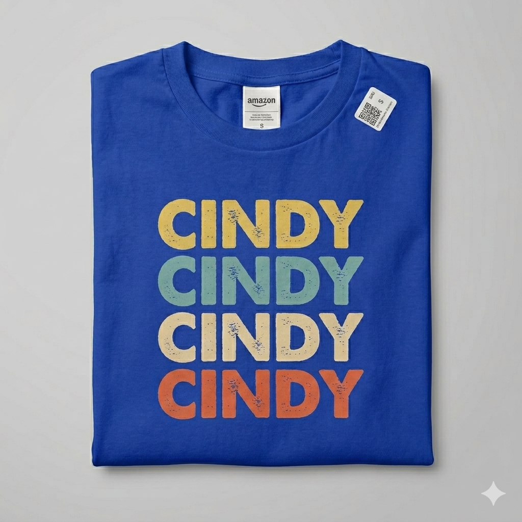 Cindy Name T-Shirt (Small)