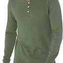 Velvet by Graham & Spencer Velvet Men's Gabe Long Sleeve Henley, XXL