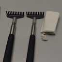 2 Pack Oversized Portable Extendable Back Scratcher, Upgraded Metal Stainless Steel Telescoping Back Scratcher Tool with Canvas Carrying Bag