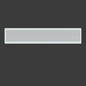 Linear Bar Air Grille 40" X 8", Aluminum Air Supply/Return Grilles,Easy Air Flow,Removable Grille/Door-HVAC Air Vent Cover,White[Outer Dimensions: 40.8"w X 8.8"h]