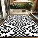 WILDROOTS 5x8 Feet Plastic Classic Outdoor Rug, Stain Resistant Waterproof Reversible Outdoor Patio Rug, Fade Resistant Camping Rug