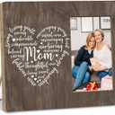 Mom Picture Frames 4x6 - Mothers Day Picture Frames, Mothers Day Gifts for Mom, Mother Mom Gifts from Daughter Son, Mother's Day Gift Ideas, Unique Gifts for Mothers Day, Mom Letters Photo Frame