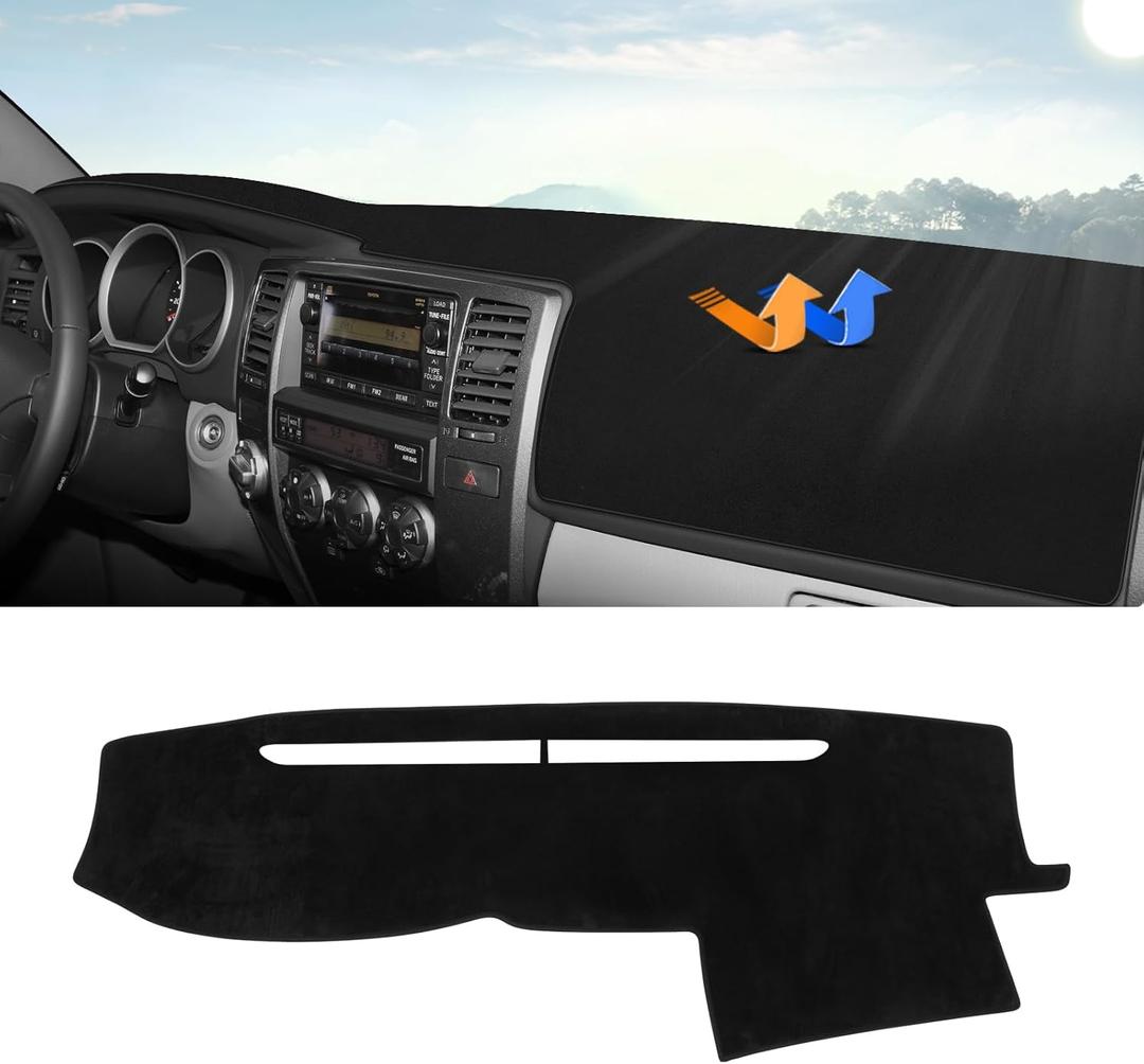Autorder Dashboard Cover Mat for Toyota 4Runner 2003 2004 2005 2006 2007 2008 2009 Accessories Dash Cover Upgrade Velvet Dash Mat Sunshade Glare UV Rays Protector (Without Dash Speaker)