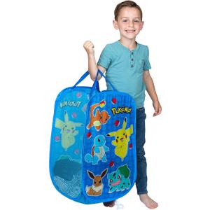POKEMON Kids Room Collapsible Storage Bin Pop Up Hamper, One Size, (Officially Licensed Product) by Franco