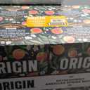 ORIGIN Organic & Non-GMO Peach Flavor Sparkling Water, 12 Fl Oz, Recyclable Aluminum Cans (24 Count) (EXP 07/27/26)