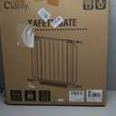 Baby Gate No Drilling, 29"-40" Auto Close Dog Gate Indoor for Doorways & Stairs, Pressure Mounted Adjustable Pet Gate, Easy Walk Through Child Gate for Children & Pets Stroller Friendly, White