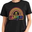 Kindergarten Teacher Shirts for Women-Rainbow Heart Short Sleeves | Cute Back to School Shirt Great for Preschool Educators Classroom Daily Work First Day Celebration Events (Black, S)