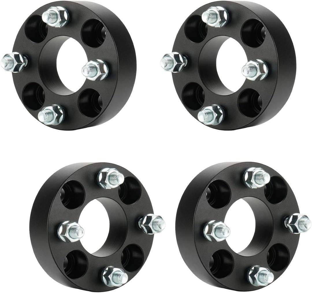 4pcs 1.5 inch (38.1mm) 4x4 ATV Wheel Spacers with 62mm Bore, 1/2" x20 Studs for Golf EZ GO EZGO Club Car, 4x100 & 4x101.6mm Wheel Adapters, Not Hubcentric