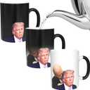 Biden Sniffing Trump Mug - Funny Mug - Biden Appears as it Heats - Perfect Novelty Gag Gift - Office Joke - Funny Gifts - Magic Heat Change Mug