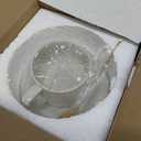 Vintage Ceramic Tea Cup and Saucer Set with Spoon, 10 oz Minimalist Porcelain Coffee Mug (Cream Fleck)