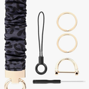 Cute Scrunchie Keychain Wristlet for Women & Men - Stretchy Car Key Holder with D Ring for Gym, Shopping, Travel 2Pack