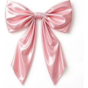 GUDELAK Large Pink Bow for Coquette Room Decor,43 x 24 Inch Satin Ribbon Pink Room Decor with Internal Support Layer, Big Pink Bow for Baby Shower Bridal Shower Wedding Bachelorette Party Graduation