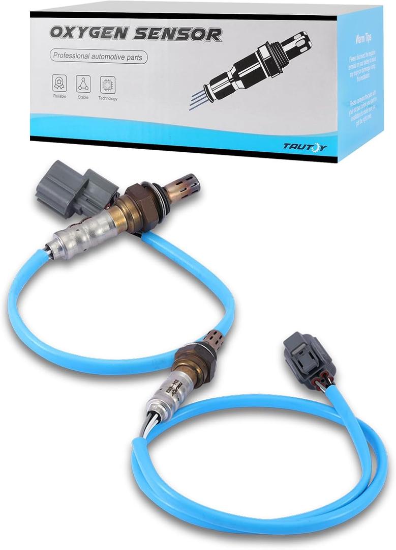 TAUTOY 234-4092 234-4123 O2 Oxygen Sensor Upstream Downstream 2PCS for 2001 2002 2003 2004 2005 Honda Civic 1.7LD17A7 Engine Only