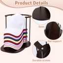 SNOWSTAR Hat Storage for Baseball Caps, Wood & Metal Hat Organizer Holder Display Stand for At Least 15 Hats,Space-Saving Baseball Cap Storage for Desk, Closet,Bedroom,Entryway.