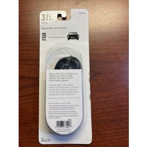 GE Audio Cable 3.5 mm Auxiliary 3ft