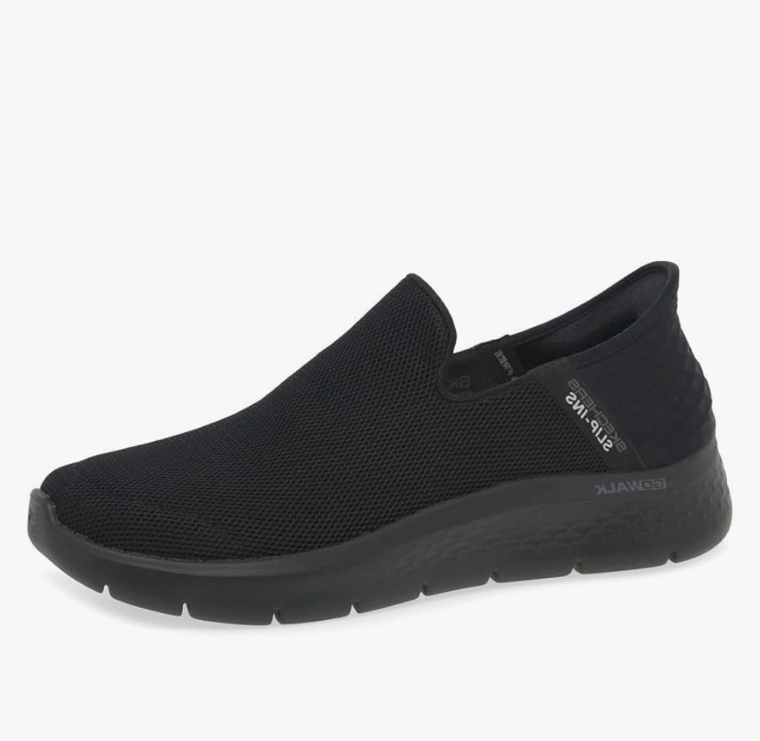Skechers Men's Gowalk Flex Hands Free Slip-ins Athletic Slip-on Casual Walking Shoes Sneaker, Black, 9.5