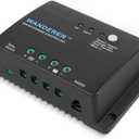 Renogy Wanderer Li 30A 12V PWM Negative Ground Solar Charge Controller Solar Panel Regulator w/ Temp Sensor Function Fit for Lithium, Sealed, Gel, and Flooded Batteries, Wanderer Li 30A