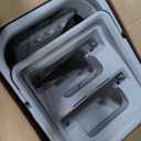 JOYMOOP Mop and Bucket with Wringer Set, Hands Free Flat Floor Mop and Bucket, with 3 Washable Microfiber Pads, Wet and Dry Use, Floor Cleaning System