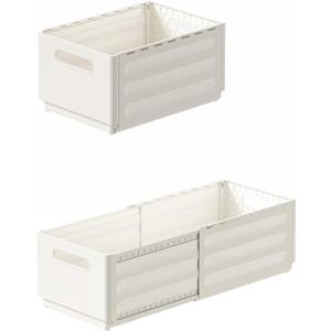 2 Pack Expandable Plastic Storage Boxes, Multi-Purpose Folding Organizer, Drawer Storage Divider For Bedroom, Kitchen And Snack Storage (L)