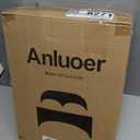 Anluoer Twin Comforter Set 5 Pieces, Black Bed in a Bag Bedding Set with 1 Comforter(68"*88"), 1 Pillow Sham, 1 Pillowcase, 1 Flat Sheet, 1 Fitted Sheet(39"*75")