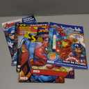 Superheroes Giant Coloring & Activity Book Bundle with 6 Assorted Books with Superhero Pin, Wristband, and More ~ Avengers, Spiderman, Superman, Batman, Captain America!
