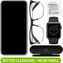 MAXI CLEAN 440 Pack Lens Wipes for Eyeglasses Pre-Moistened, Individually Wrapped Streak-Free Cleaning for Glasses & Laptop Screens, Glasses Cleaner Wipe Bulk 5.5 x 4.7 Inch, Sunglasses & Phone Wipe