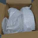 Bestluck 100PCS White Plastic Dessert Plates 7inch, Premium Hard Disposable Plates for Party, Wedding