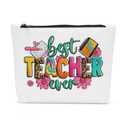 Sldpngo Teacher Gifts - Makeup Bag for Women, Teacher Appreciation Gift, 10*7.5*2 inch